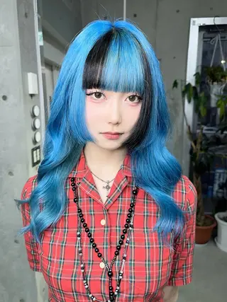 ロング カラー 名古屋のピンク好き かずくん🦩のヘアスタイル