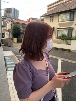 ミディアム ネモトメイナ🌿‬ 今月末で退職しますのヘアスタイル