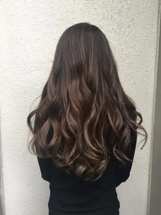 ロング カラー ラブーケ中川中島店 クラタチカコのヘアスタイル