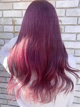 ロング 倉林隆一🐈 ダブルカラー/艶髪のヘアスタイル