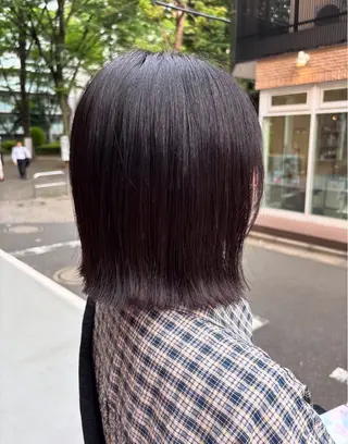 ミディアム ツヤ髪縮毛矯正🌈✨ 髙橋青心奏のヘアスタイル
