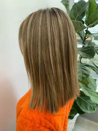 ミディアム カラー 🌼ハイライト透明感 🌼maiのヘアスタイル