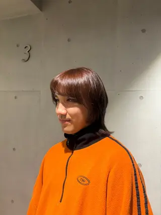 カラー うい🪽 似合わせ透け感カラーのヘアスタイル