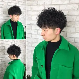 ショート パーマ メンズ メンズサロン IVY 池袋のヘアスタイル