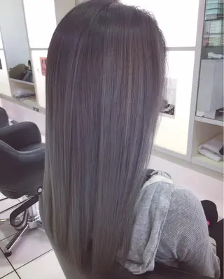 セミロング ロング カラー 青木 茂樹⭐️ 透明感カラーのヘアスタイル