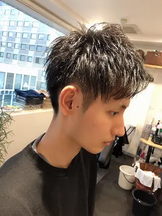 ショート メンズ 京都美容師 塩のヘアスタイル