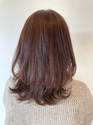 セミロング 菅 翔太のヘアスタイル