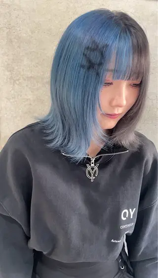 ミディアム 🍭ハイトーン/ レイヤーカット🦄のヘアスタイル