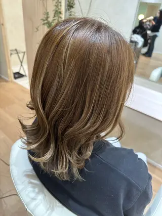 ミディアム カラー 髪質改善・艶カラー 加茂瑞希のヘアスタイル