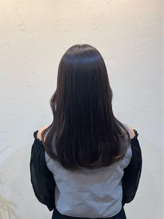 ロング カラー 内沼 恵留菜のヘアスタイル