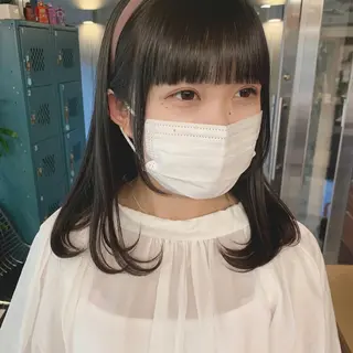 セミロング 土屋かすみ✁︎. ꙳ 姫カットのヘアスタイル