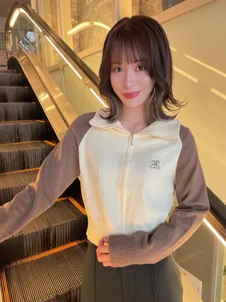 ミディアム カラー 髪質改善will hairdesignのヘアスタイル