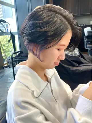 ショート カラー Agu hair lore沼館店所属・八戸パーマ/メンズパ ーマ/シンゴ。のヘアスタイル