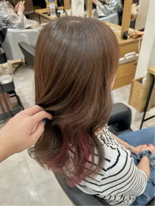 セミロング カラー eliss umeda所属・Yui🪿 / デザインカラーのヘアスタイル