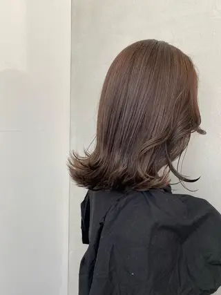 ミディアム カラー とびまつ /ショート/脱白髪染のヘアスタイル