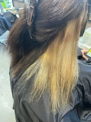 ミディアム パーマ ダブルカラー /まつ毛パーマ🎀のヘアスタイル