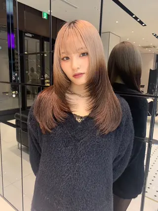 セミロング keen吉祥寺🐆 NAO🩶のヘアスタイル