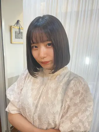 ミディアム カラー KURIA‪‪*⋆ஐ ブリーチ/韓国ヘアのヘアスタイル