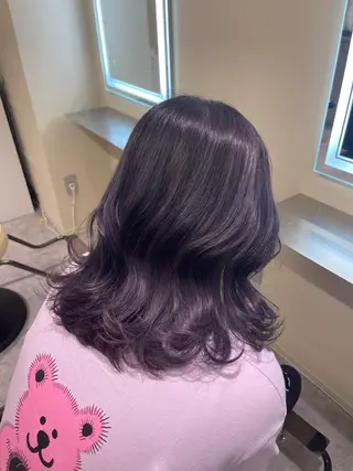 ミディアム カラー haruna🤍 中韓mix✨のヘアスタイル