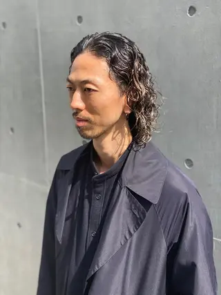 ショート カラー パーマ ヘアアレンジ メンズ キッズ ネイル マツエク・マツパ 中元 淳のヘアスタイル