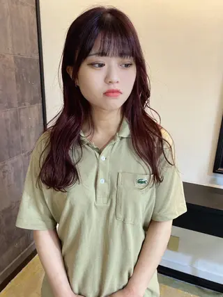 セミロング カラー ヘアアレンジ 広島/ボブ/レイヤー 🌿‬wakabaのヘアスタイル