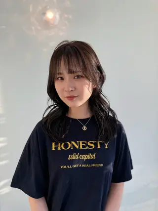 セミロング Aman  D'or所属・ショート/ボブ/東 千耀のヘアスタイル