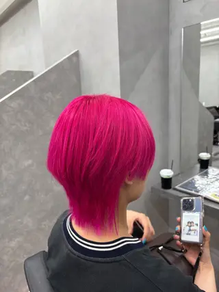 ショート カラー ハイトーン/似合わせ カット Shoseiのヘアスタイル