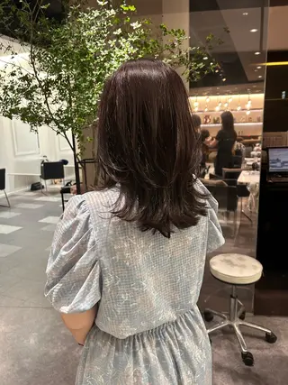ミディアム カラー K-two名古屋所属・ショートカット 中原優美のヘアスタイル