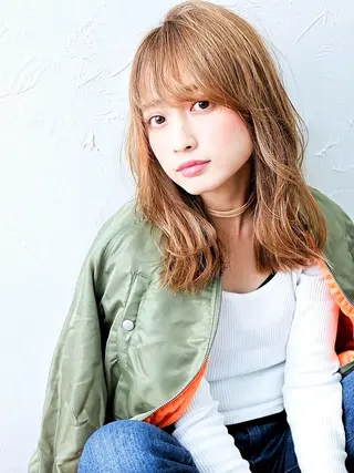 ミディアム カラー ✨hair make flencia✂️✨のヘアスタイル