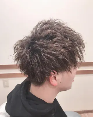 ショート パーマ アザマ　ヤスカツ _rosso 川口のヘアスタイル