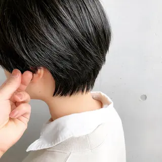 ショート カラー パーマ ヘアアレンジ ショート/ボブ/ パーマ/柏原良亮のヘアスタイル