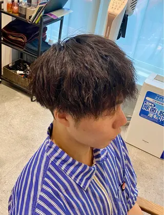 パーマ メンズ エリア唯一🌈ᵕ̈* 派手髪モリヤ🌺のヘアスタイル