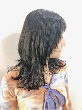 ロング カラー ヘアアレンジ GRAND OMOTESANDOのヘアスタイル