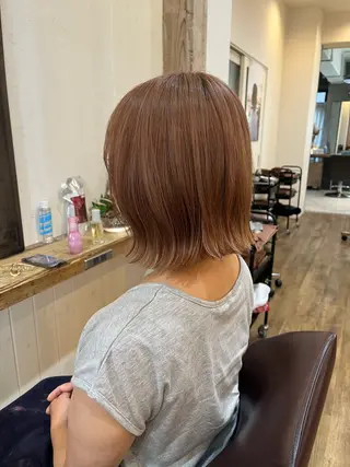 ミディアム ブリーチ カラー/久保田彰のヘアスタイル