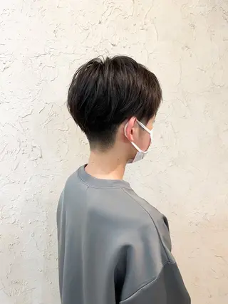 ショート メンズ NALU藤沢所属・藤沢NALU/透明感 カラー/アノウタカシのヘアスタイル