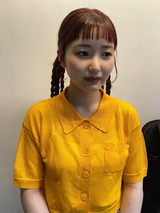 ロング カラー ヘアアレンジ 広島/ボブ/レイヤー 🌿‬wakabaのヘアスタイル