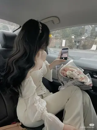 ロング カラー 韓国風暗髪ヘア🤍 🫧MIREIのヘアスタイル