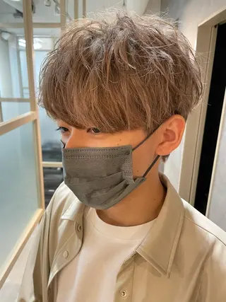 ショート カラー 渋谷 メンズ 木下 仁来のヘアスタイル