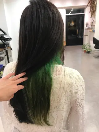 ロング カラー ri saのヘアスタイル