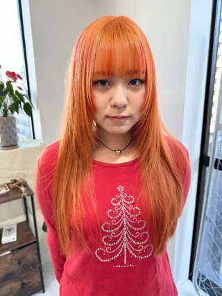 ロング カラー ヘアアレンジ 𝐠𝐢𝐫𝐥𝐲 𝐦𝐨𝐝𝐞🖤のヘアスタイル