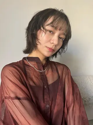 カラー ヘアアレンジ MINX The pass所属・透明感ケアカラー/ レイヤー/ryokaのヘアスタイル