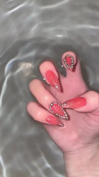 ネイル 33nail✴️栄 スミレ❇️Gel-xのネイルデザイン