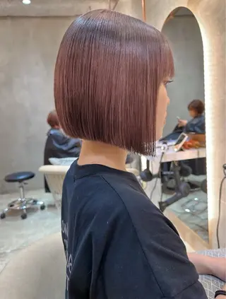 ショート カラー ボブ/ショート/ 縮毛矯正⚜️工藤昴のヘアスタイル