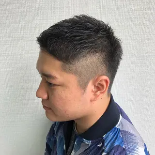 ショート メンズ RAIA💎ケア ブリーチ&パーマ💎のヘアスタイル