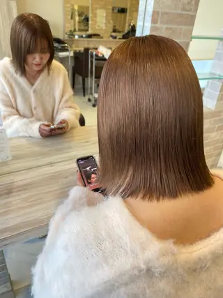 ミディアム カラー GRANDEUR やまだかなのヘアスタイル