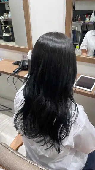 ロング ルナ💎ブリーチ 推しカラー💎名駅のヘアスタイル