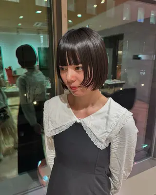 ショート ゆい/パーマ/レイヤ ー/似合わせカラーのヘアスタイル