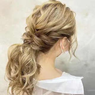 ロング まつパ・ヘアセット ♡Chinami♡のマツエク・マツパデザイン