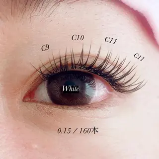 マツエク・マツパ White/マツエク /まつパ/耳つぼのマツエク・マツパデザイン