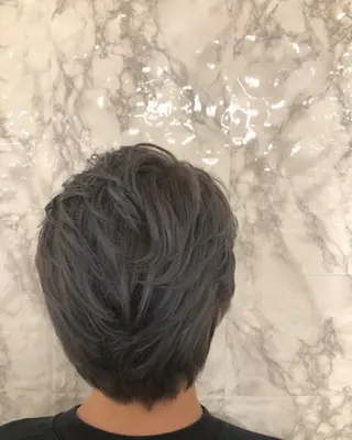 ショート カラー メンズ 🟦西荻窪メンズ特化 美容師🟦Yu-Jiのヘアスタイル